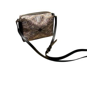 Etro Milano Paisley Crossbody Bag Earth Tones Made In Italy Authentic